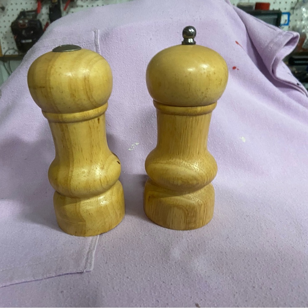 Wooden Salt & Pepper Shakers